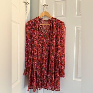 By Louise Paris Red Floral Dress